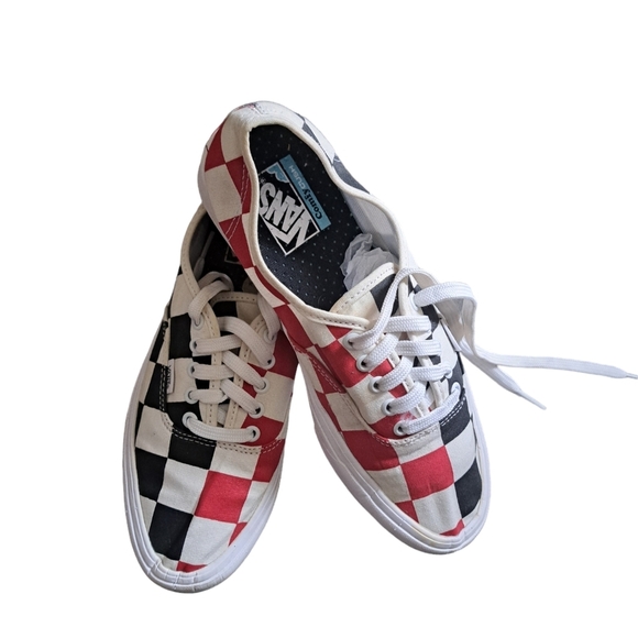 VANS Off the Wall Comfy Cush check sneakers low shoes preppy artsy mens 9 - Picture 1 of 16